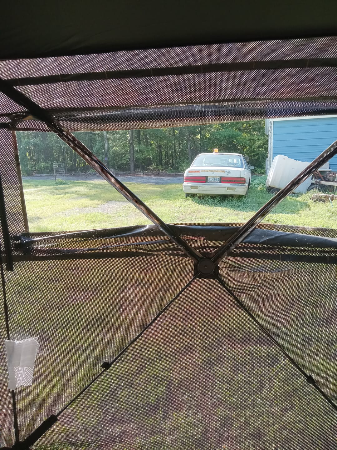 Customer photo review of FLASH SALE VisX/VisMax 270 Degree Ground Blind | See-Through Duck Blind & Portable Pop-Up Deer Blind | Camouflage Hunting Blinds & Best Budget Ground Options