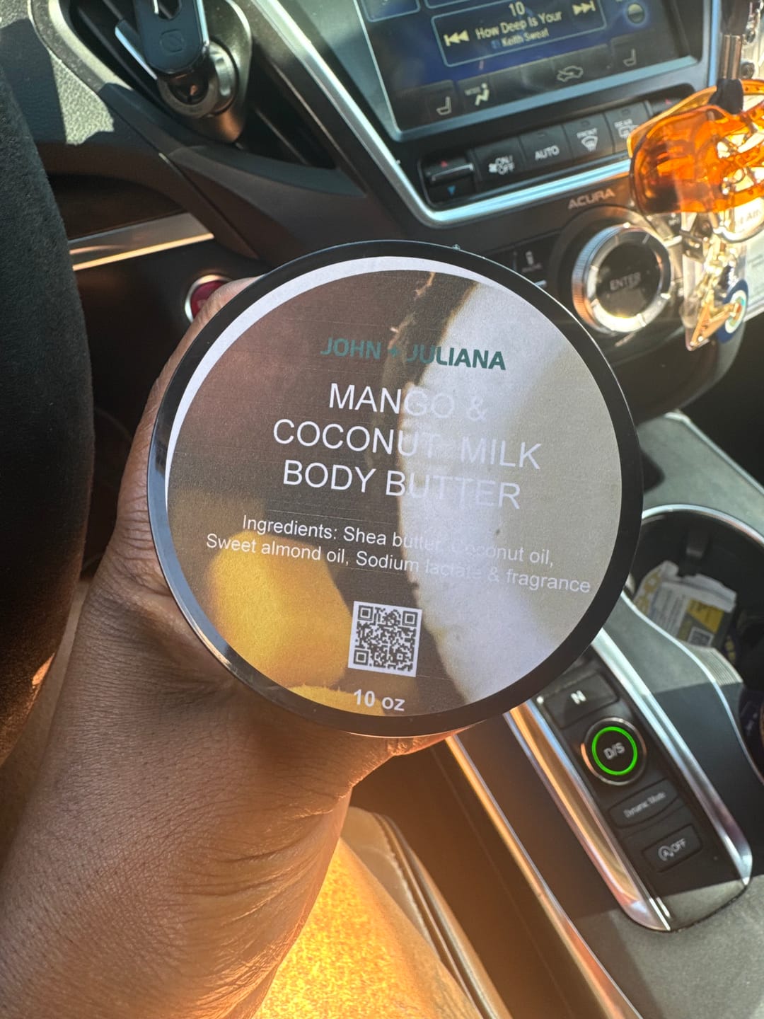 Customer photo review of J+J Body Butter | Mango & Coconut Milk