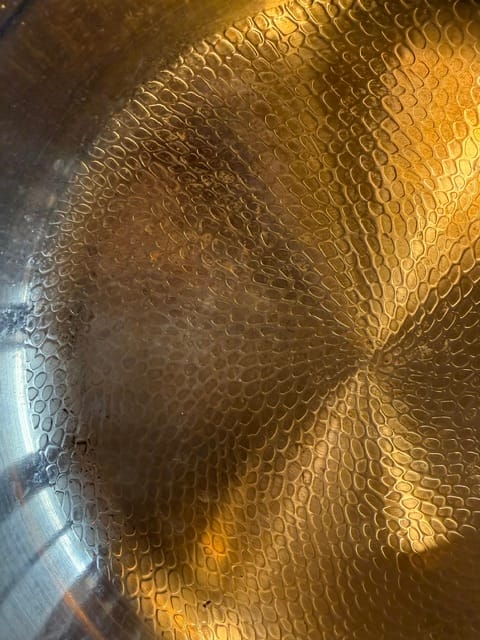 Customer photo review of Hand-Hammered Titanium Pan I Limited Edition