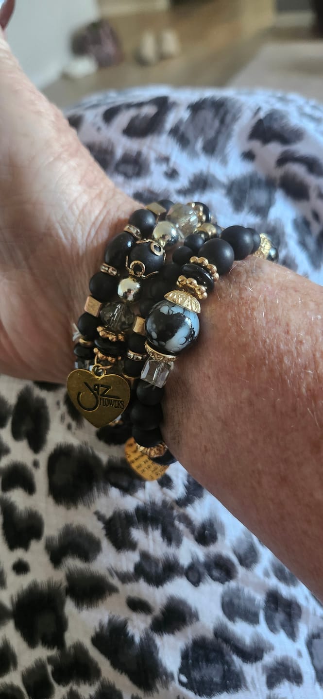 Customer photo review of Rachy - Stretchy Doodah Stack Bracelet