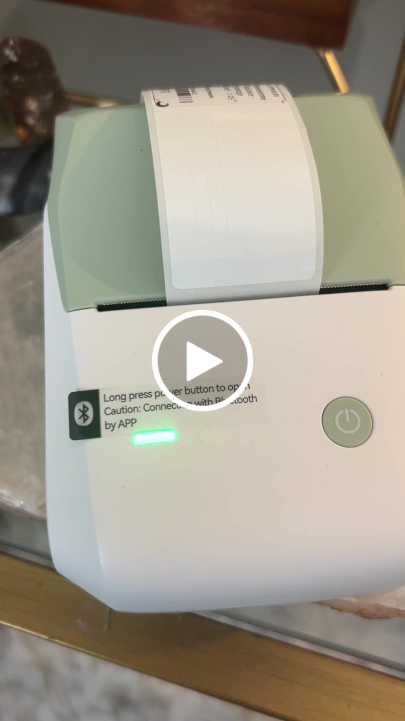 Customer video review of NIIMBOT B1 Thermal Jewelry Label Printer set (with 3 Rolls Jewelry Labels), for Jewelry sales, Support Android, iPhone, Windows