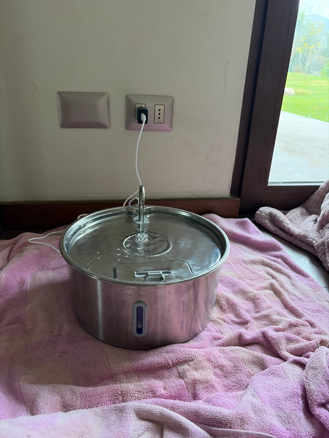 Customer photo review of Aquaflow THE DOGS — Agua siempre limpia y fresca