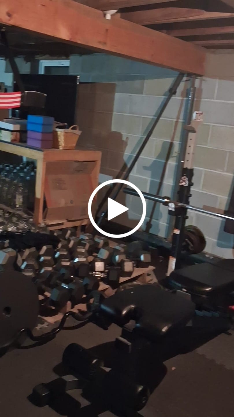Customer video review of Viking Warrior Gym Banner with Custom Quote for Weightlifters 11436