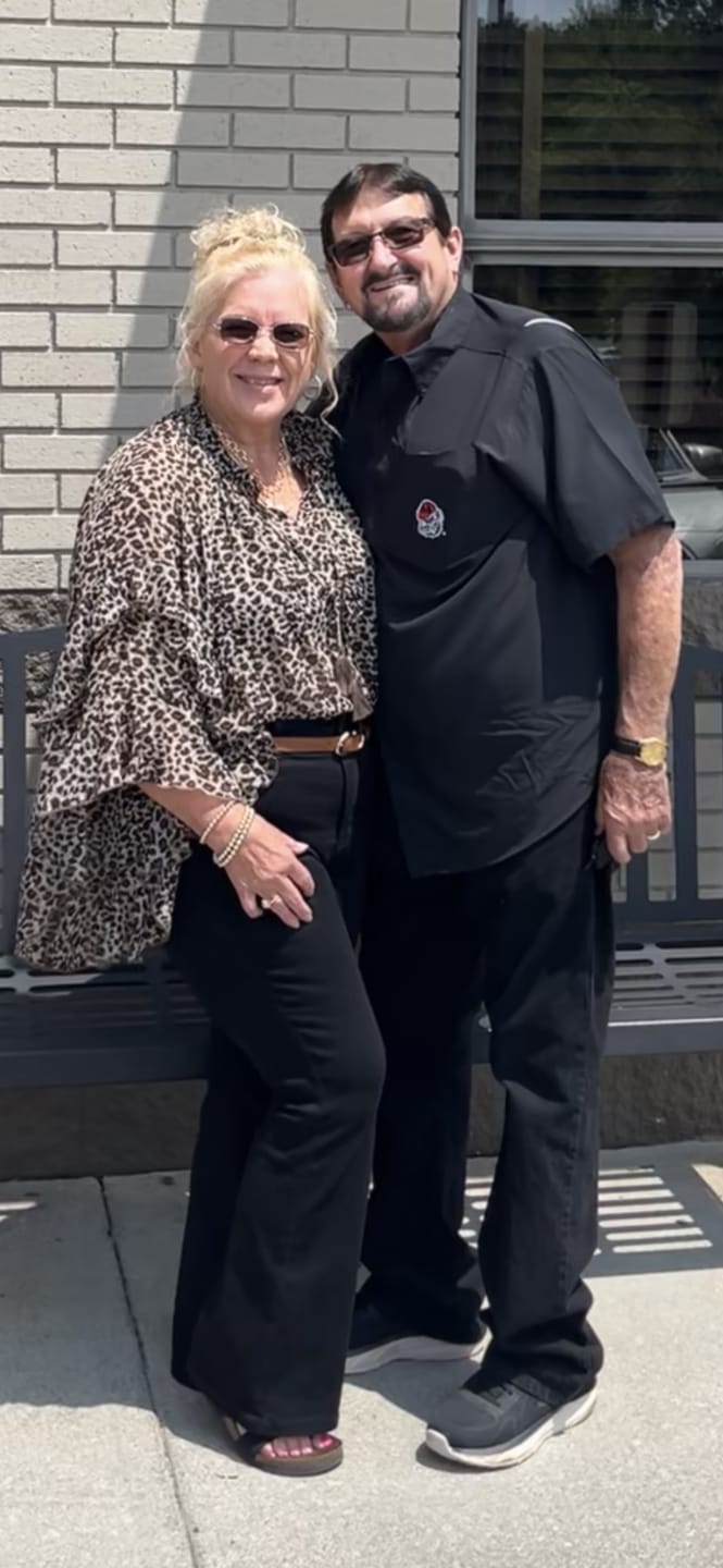 Customer photo review of Long Ruffle Sleeve Leopard Print Blouse W/ Tassel Tie Neckline