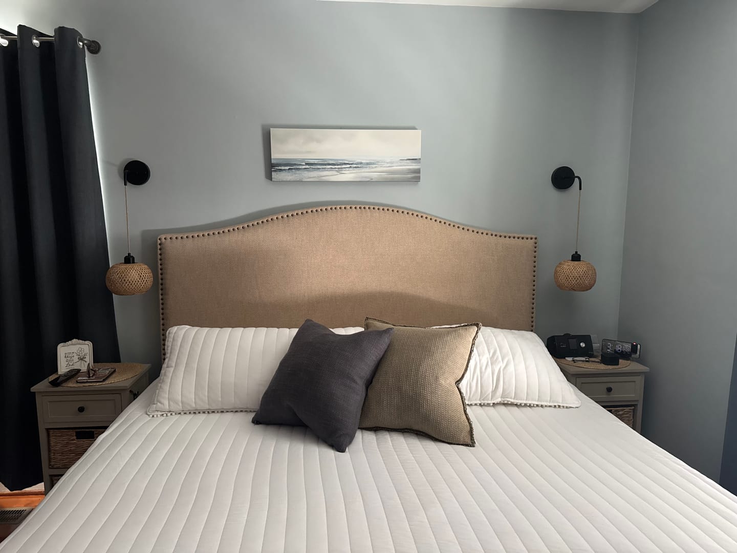 Customer photo review of Calm Minimalist Bech Long Horizontal Coastal Framed Canvas Wall Art