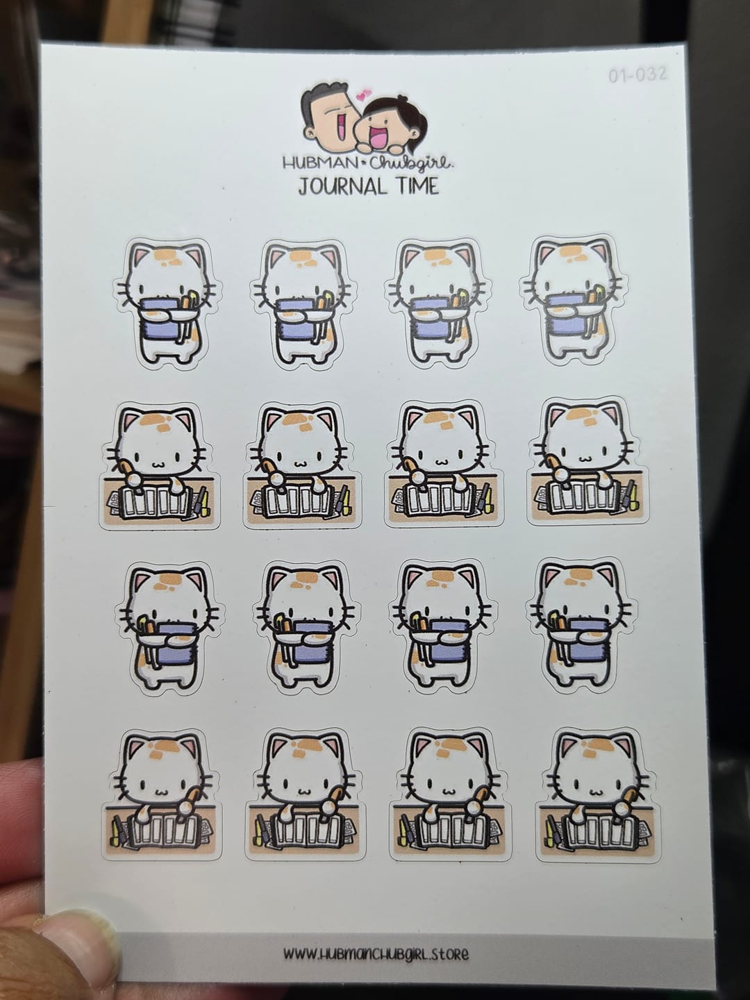 Customer photo review of Journal Time Planner Stickers