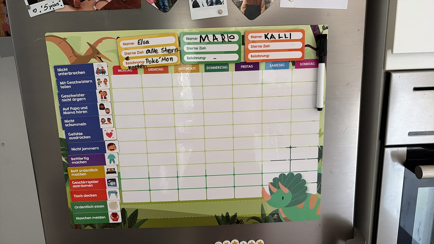 Customer photo review of Edubini Belohnungstafel® für Kinder
