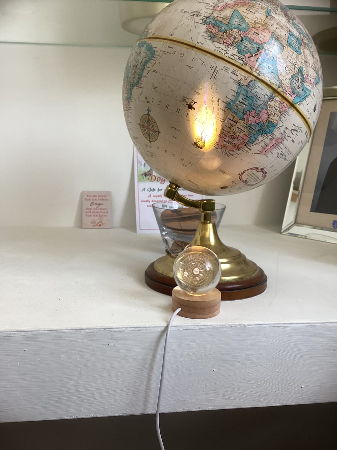 Customer photo review of Crystal Space Lamp