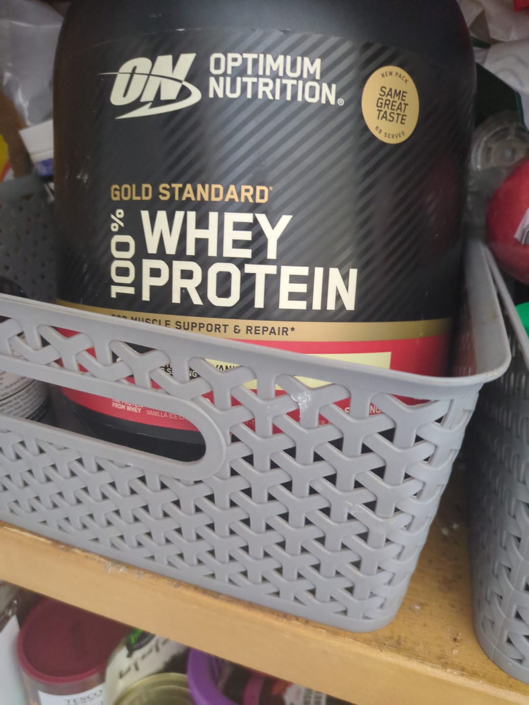 Customer photo review of Optimum Nutrition Gold Standard Whey Protein 2.04kg - Vanilla Ice Cream