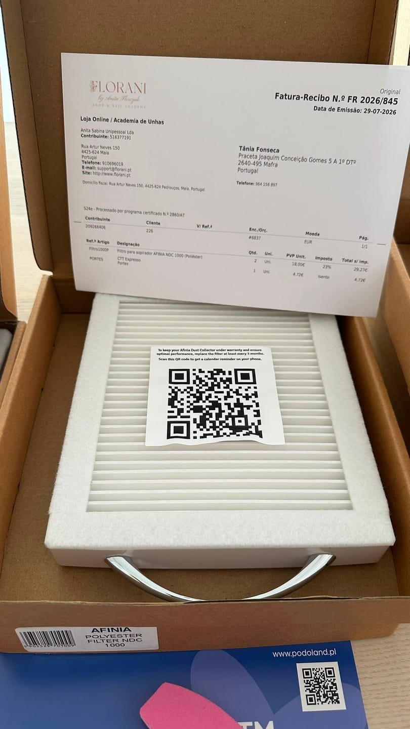 Customer photo review of Filtro para aspirador AFINIA NDC 1000 (Poliéster)
