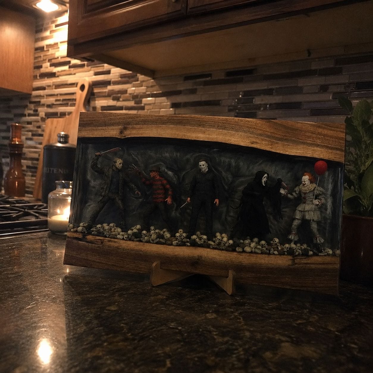 Customer photo review of Horror Resin Cutting Boards