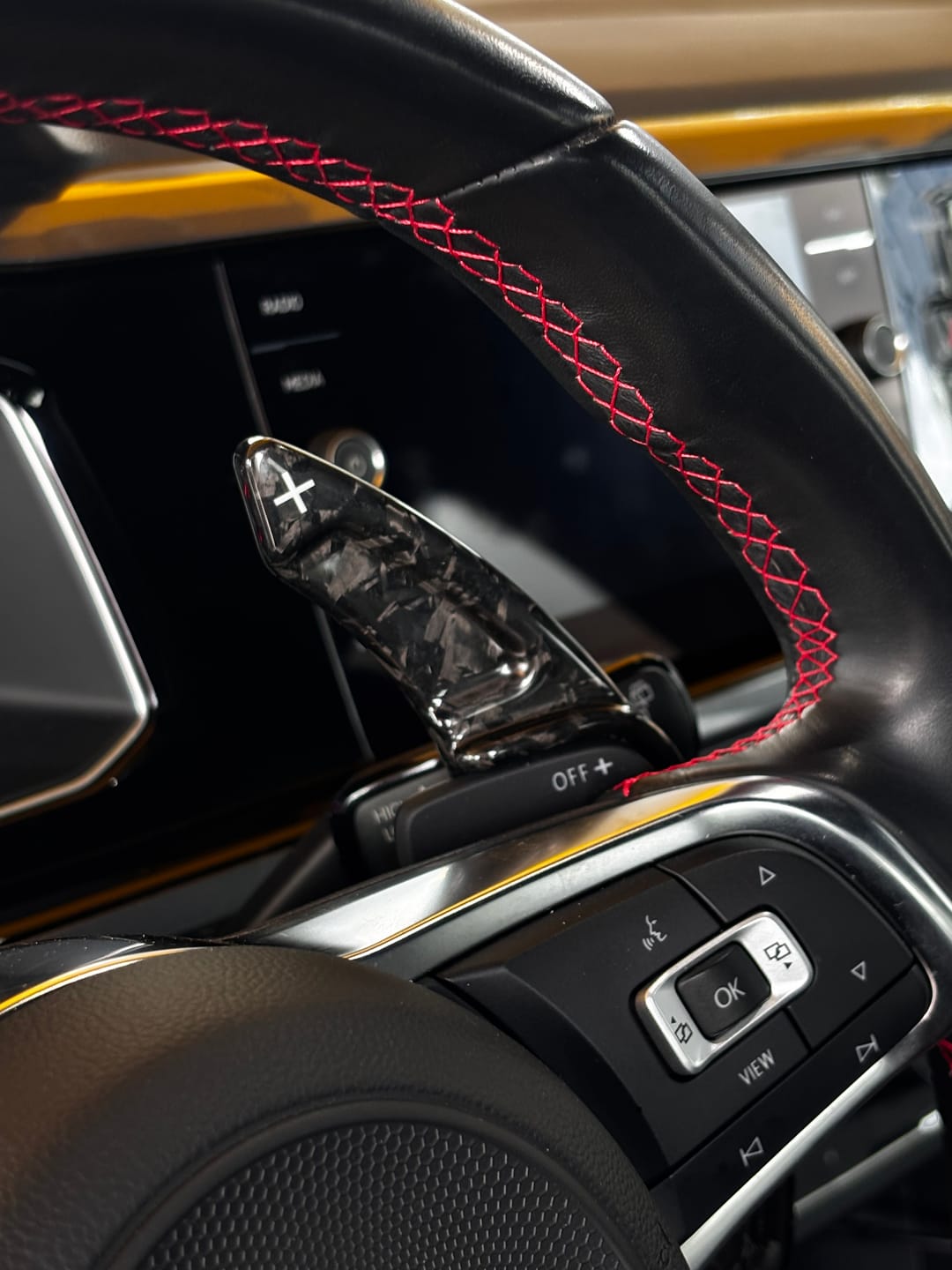 Customer photo review of Forged Carbon Fibre DSG Paddle Shifters For VW Golf Polo Scirocco (2013-2020)