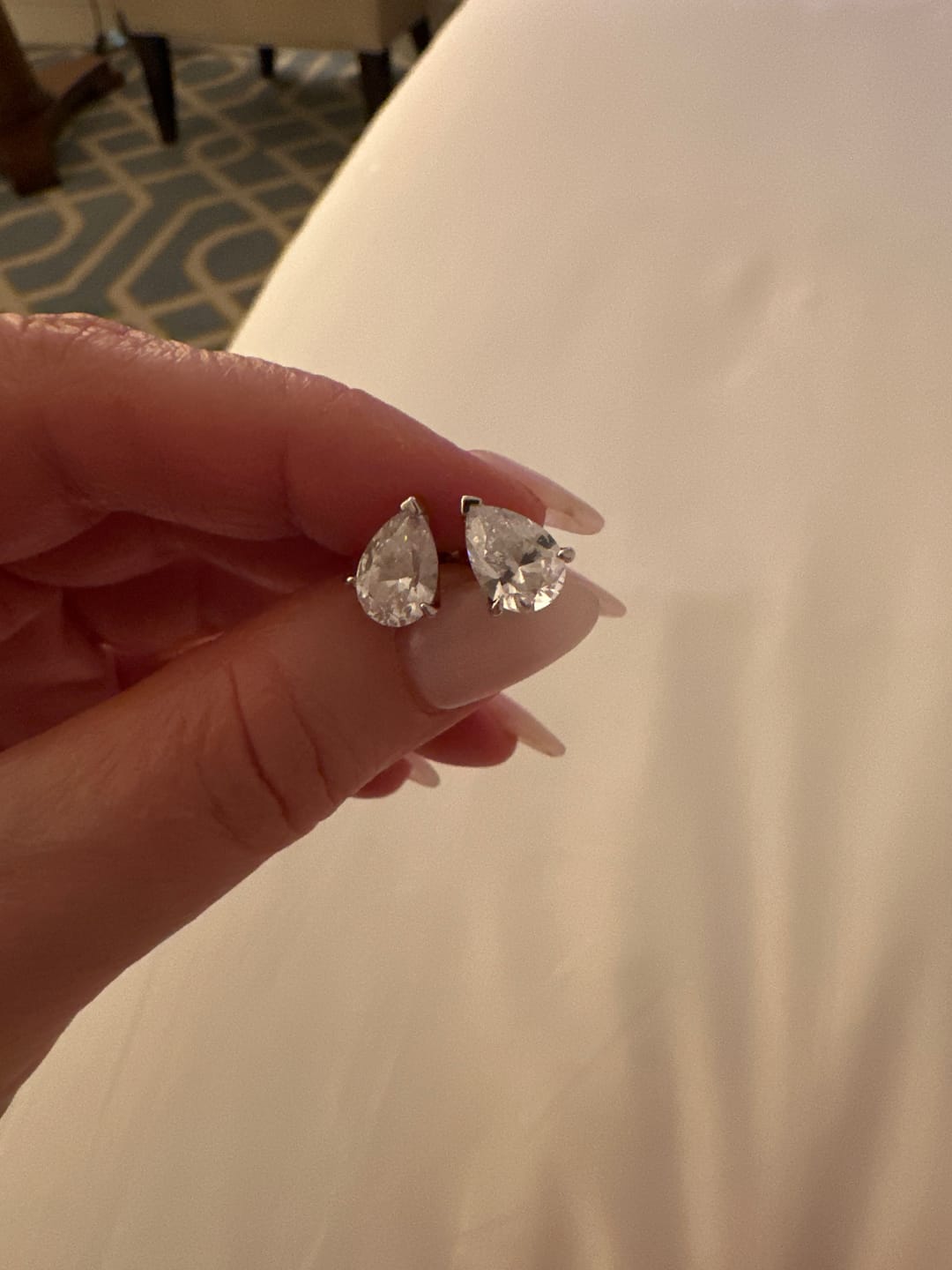 Customer photo review of PETRA STUDS - SILVER