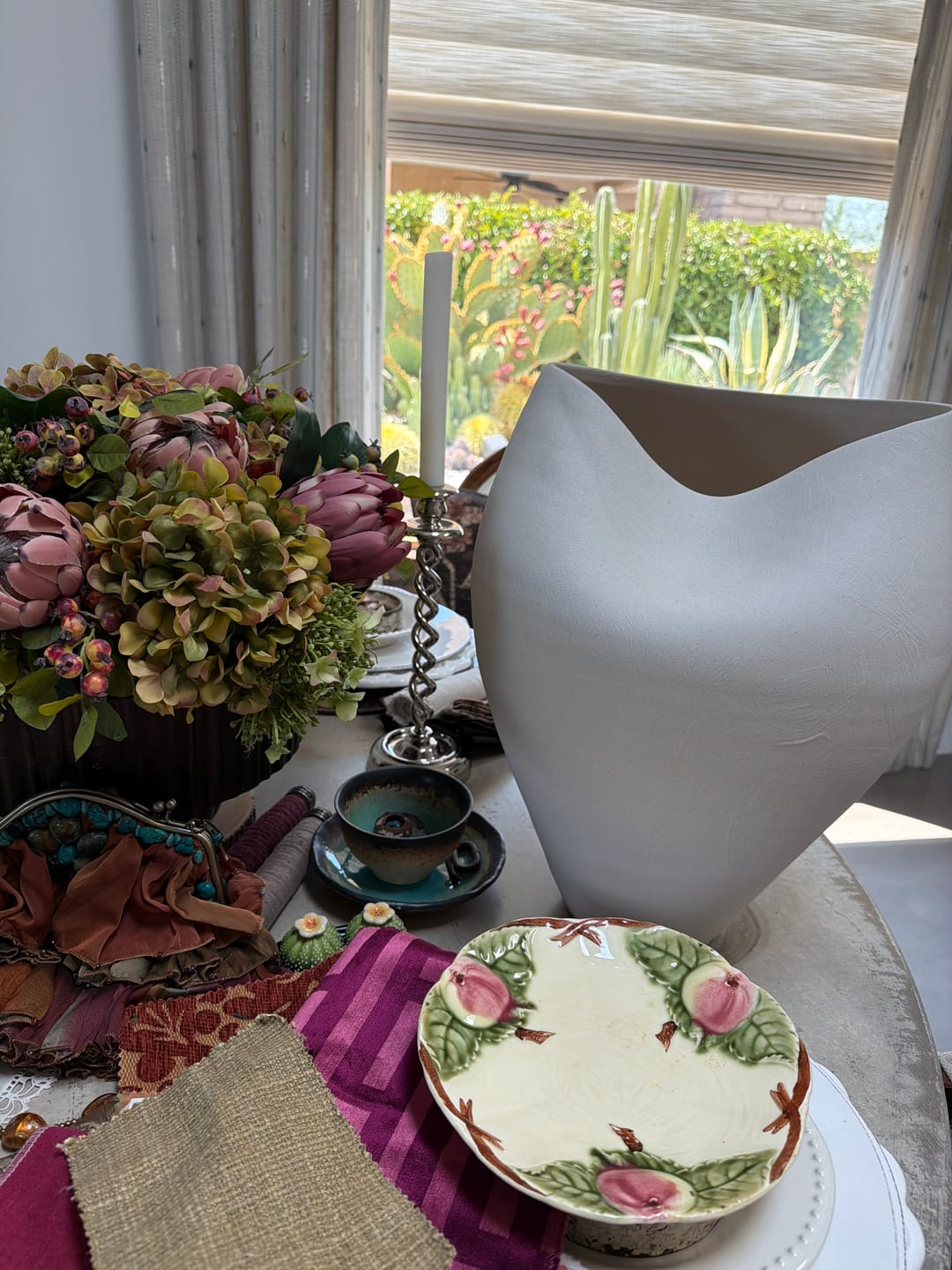 Customer photo review of Delamo Ceramic Vase - 17" Large Decorative Vessel