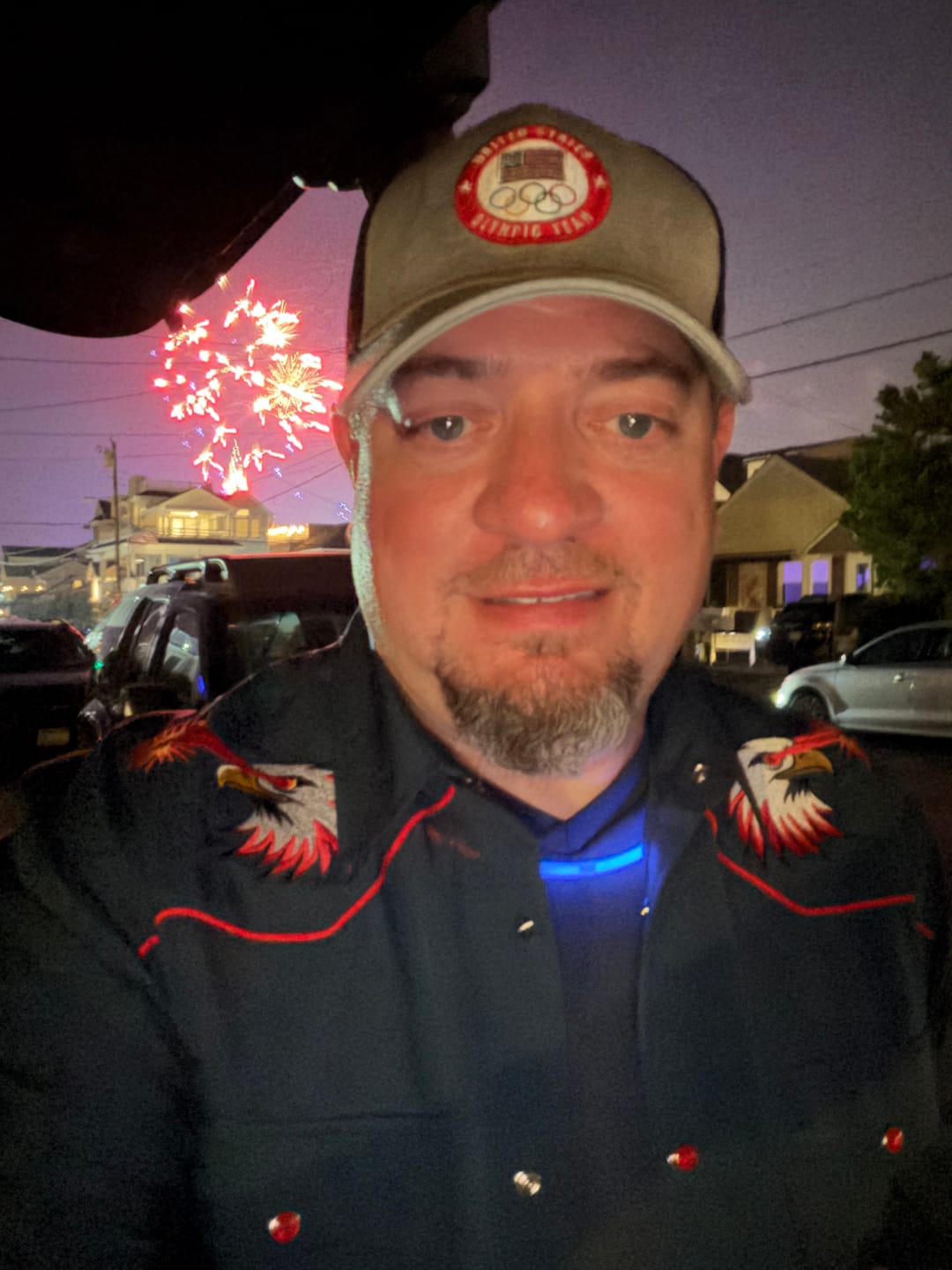 Customer photo review of Red Glare – Roper Short Sleeve Shirt