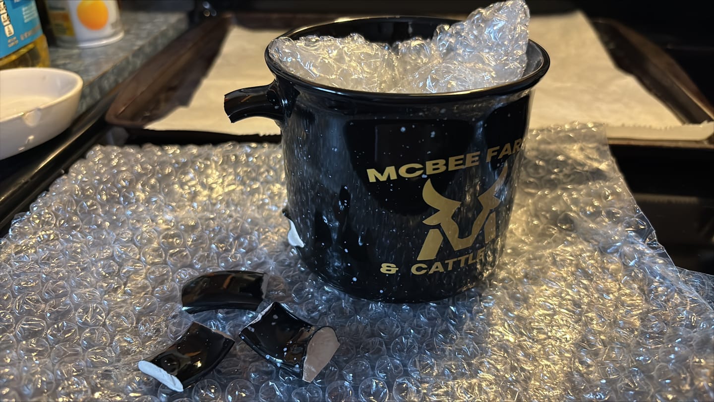 Customer photo review of McBee Campfire Ceramic Mug – 15oz