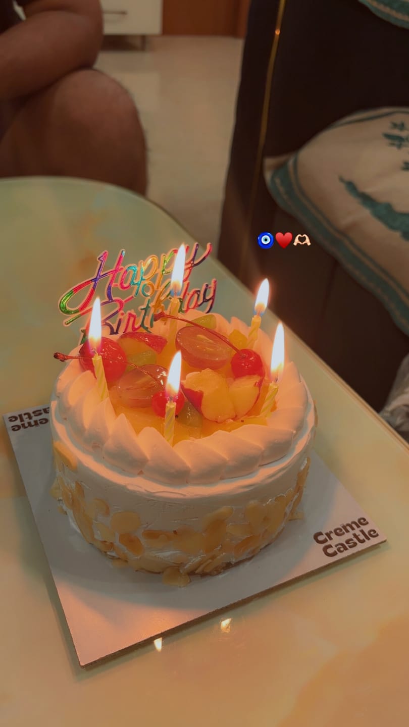 Customer photo review of Fresh Fruit Cake