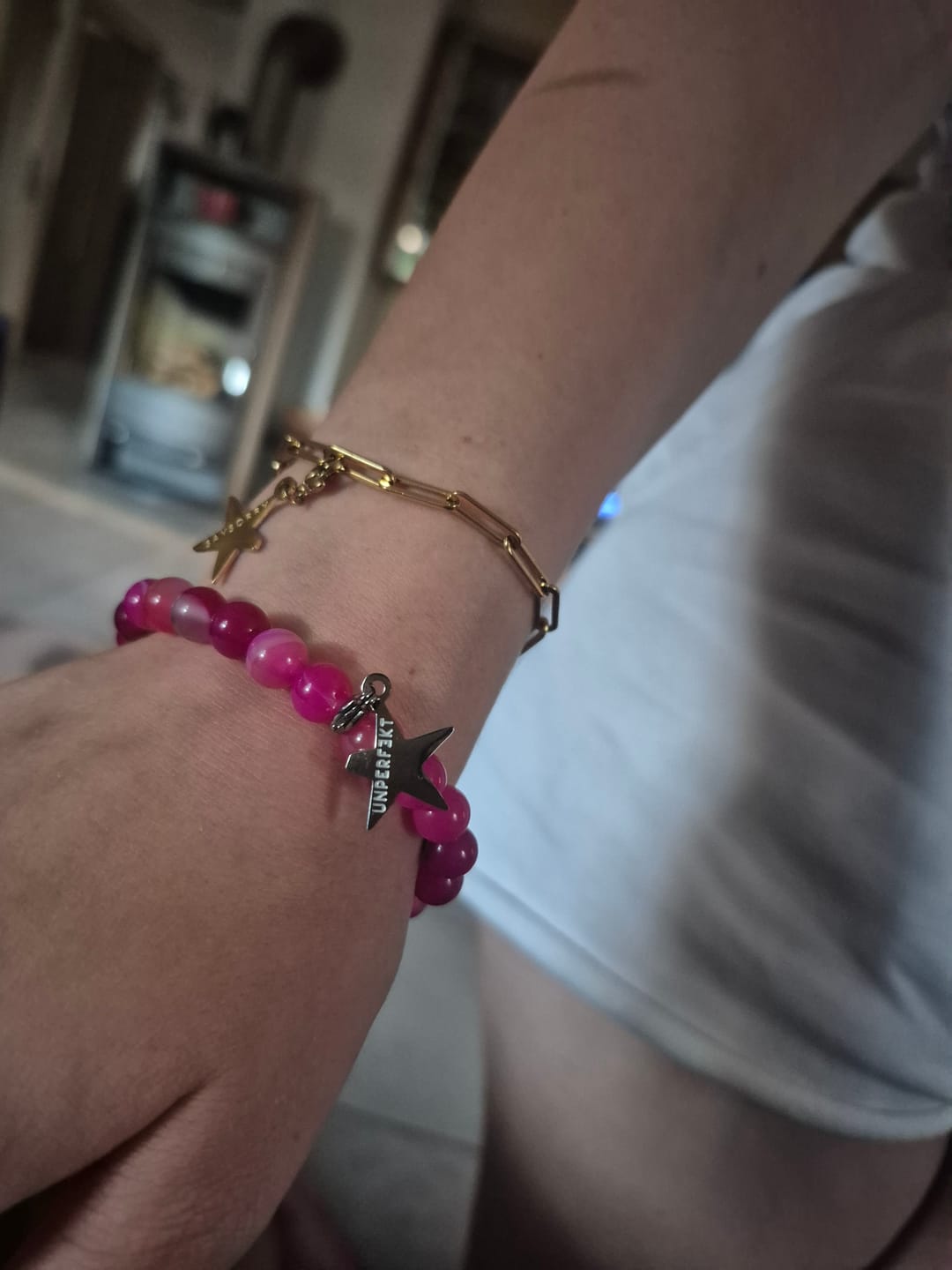 Customer photo review of »Ich bin stark« Blockadenlöser-Armband in Gold inkl. abgebrochenem Stern