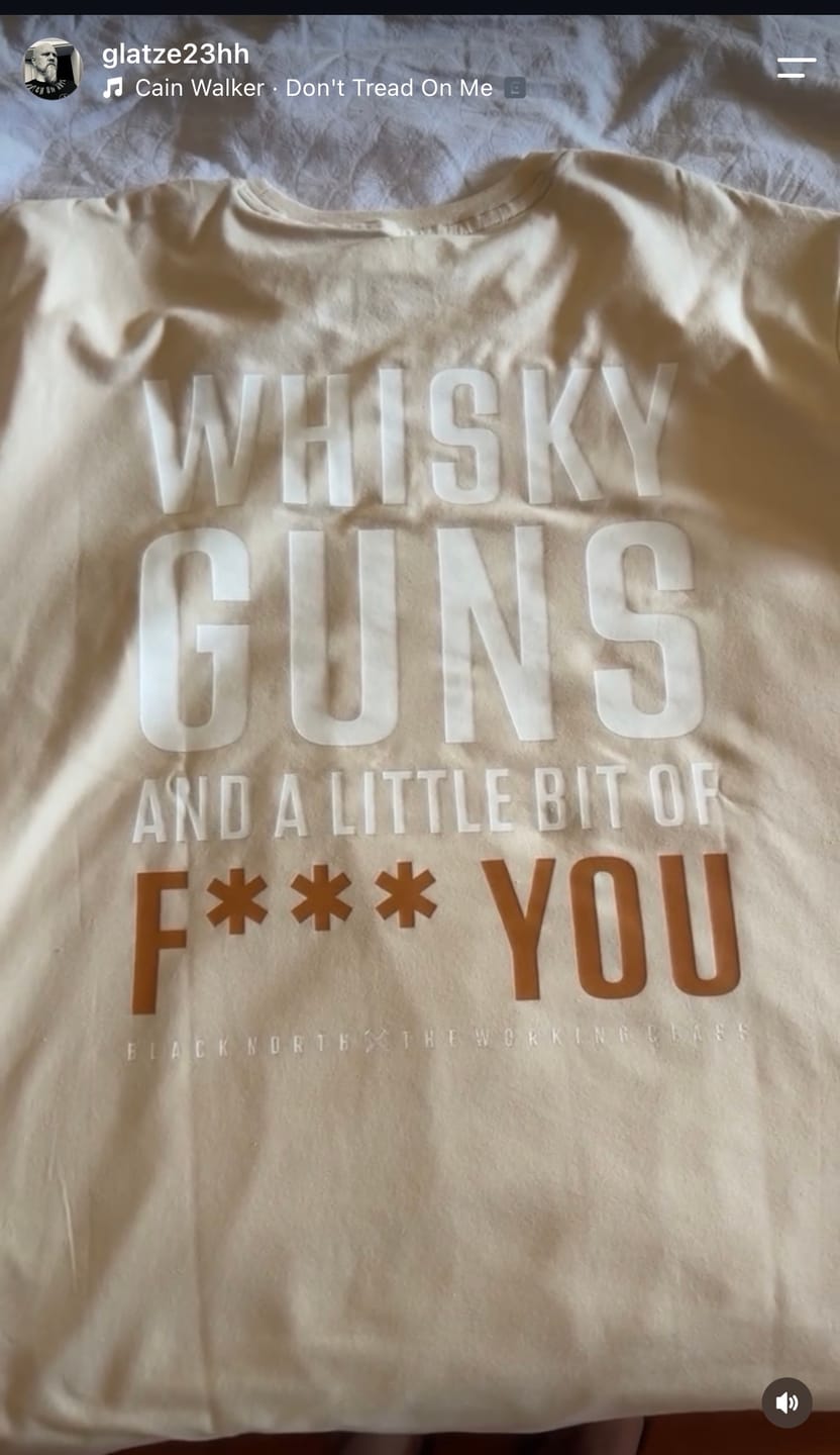 Customer photo review of SHIRT WHISKY & GUNS | BEIGE & WHISKY BROWN
