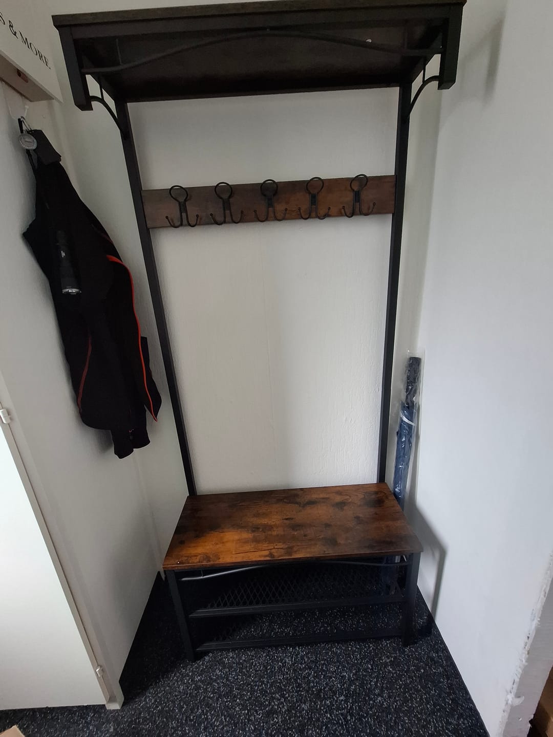 Customer photo review of Kapstok met schoenenrek | 80x30x179cm