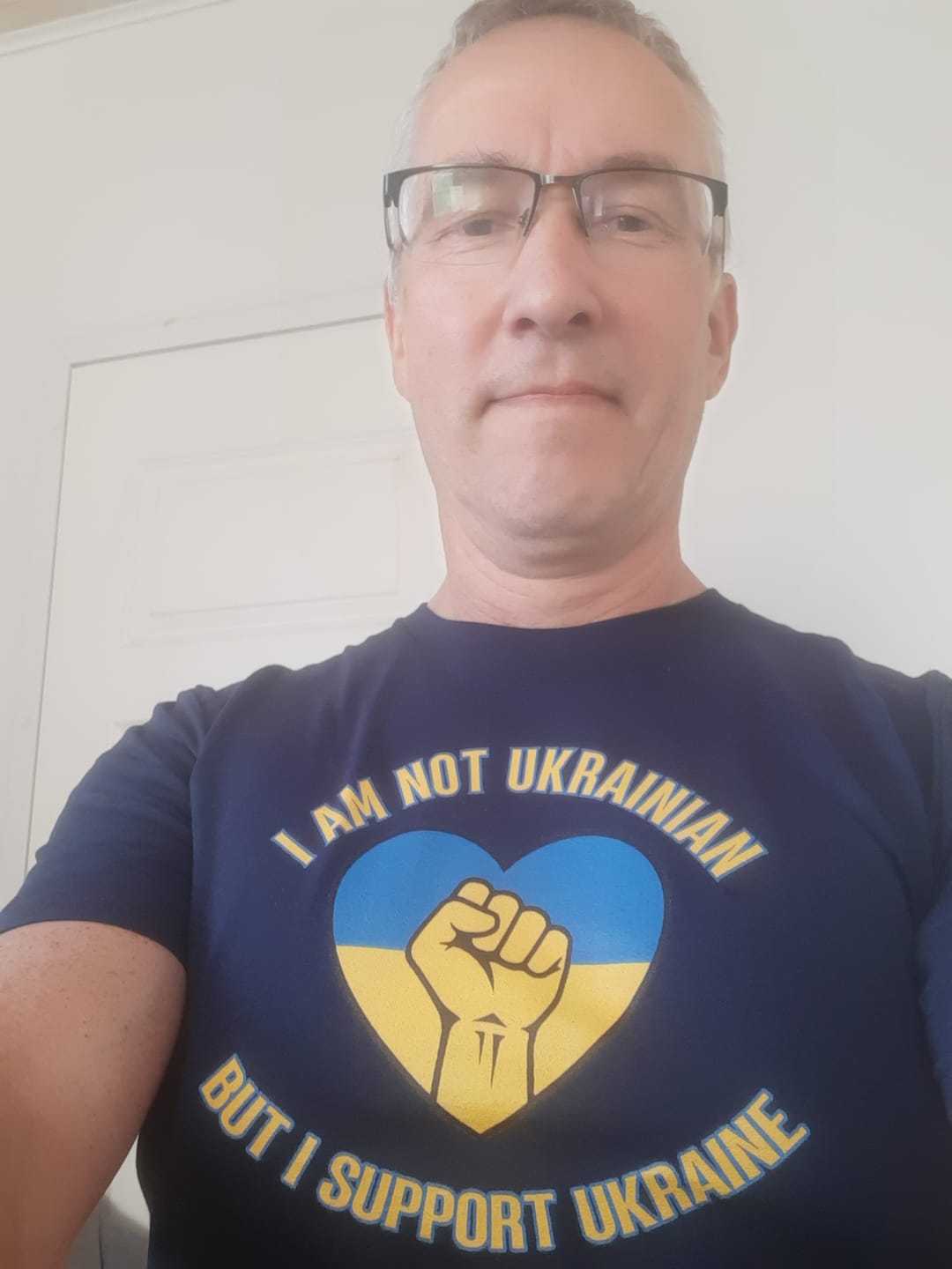 Customer photo review of Finns Support Ukraine T-Shirt
