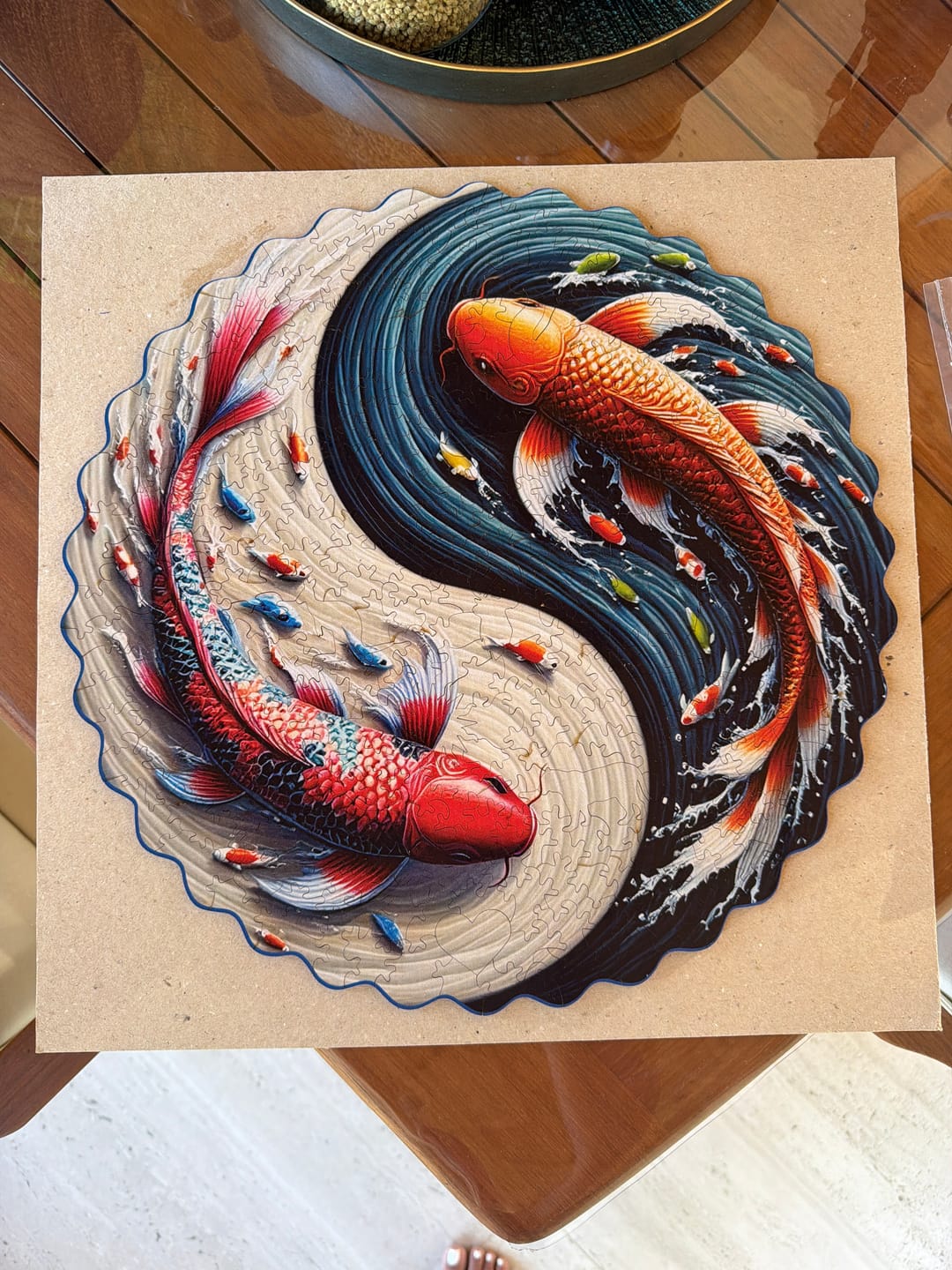 Customer photo review of Koi Yin Yang - Ahşap Puzzle