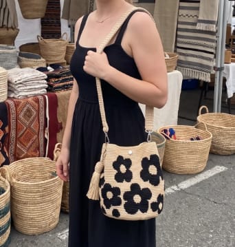 Customer photo review of Bolso de Ganchillo Hecho a Mano