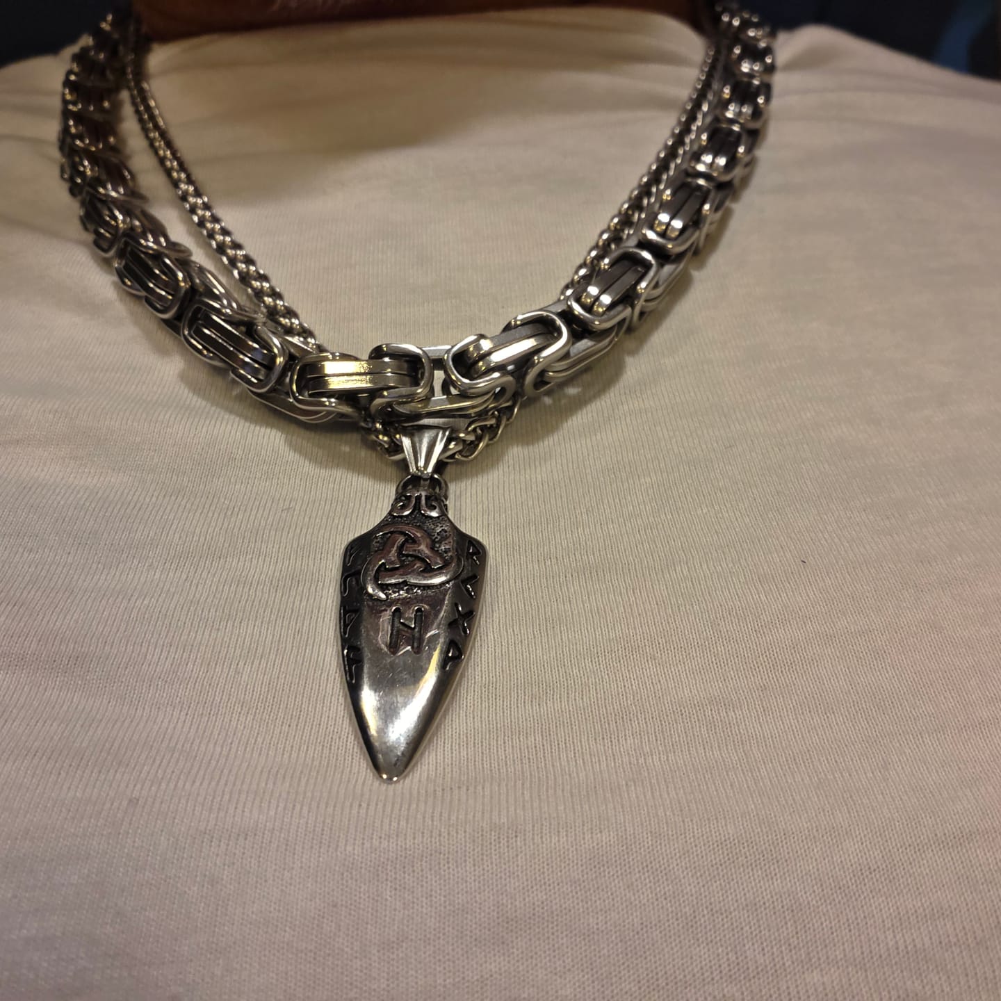 Customer photo review of Gungnir Necklace