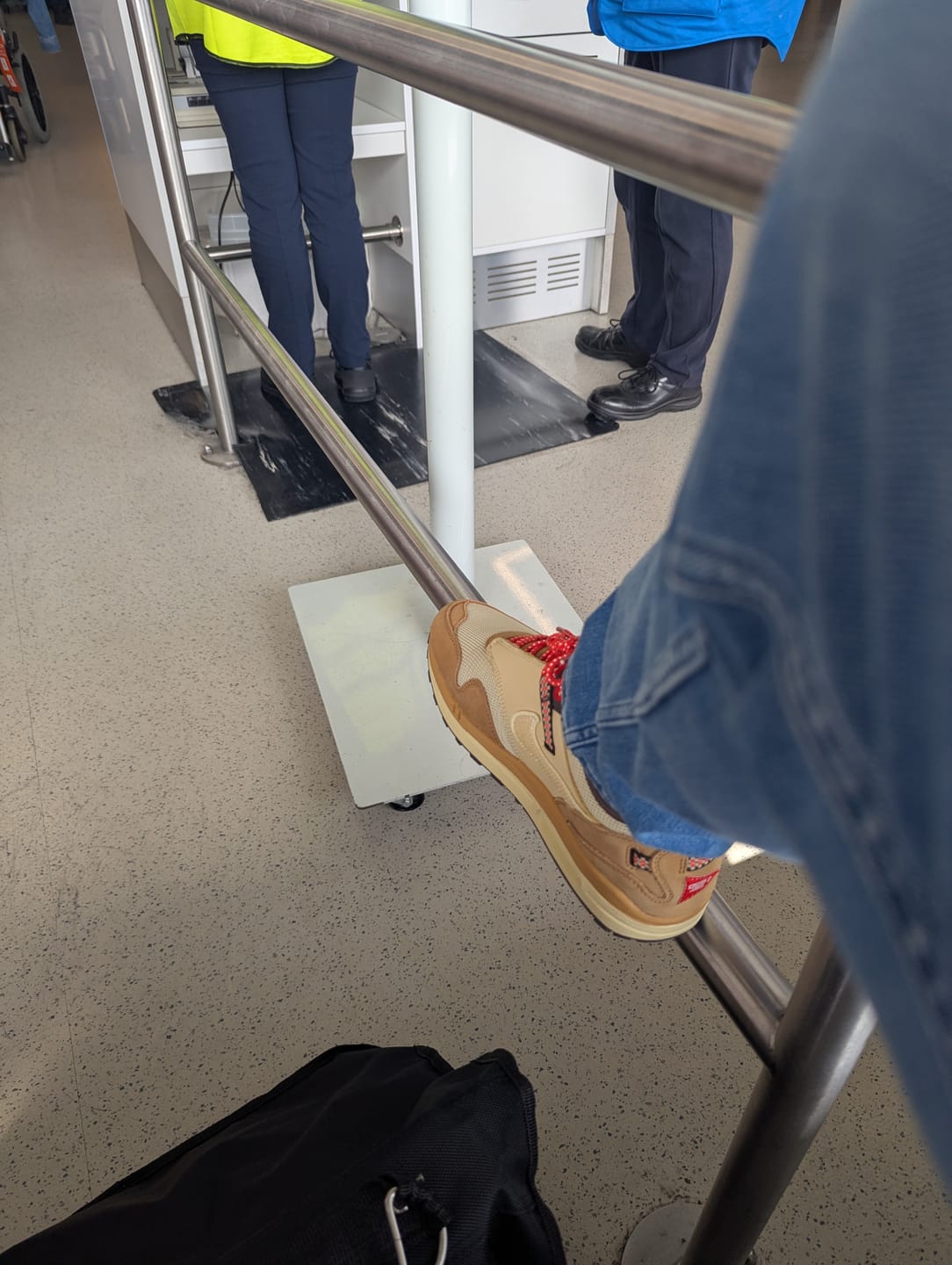 Customer photo review of Travis Scott x AM1 'Wheat'