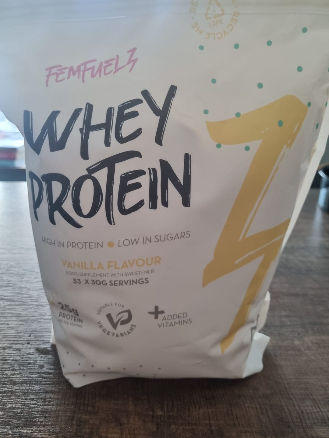 Customer photo review of Whey Protein