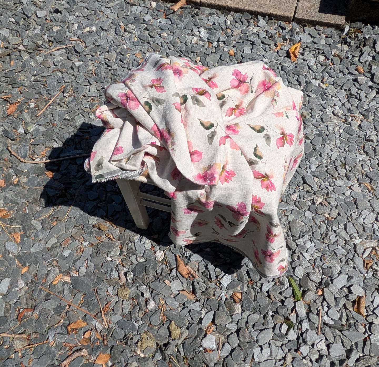 Customer photo review of Botanical Sprigs Linen Viscose Fabric