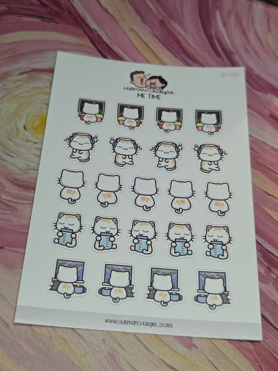 Customer photo review of Me Time Planner Stickers