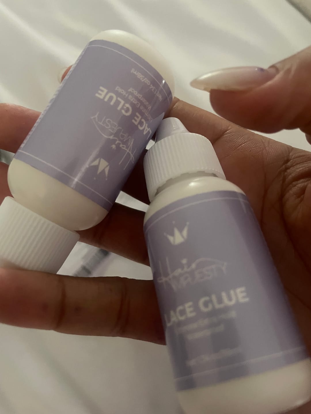 Customer photo review of Majestic Hold Ultimate Extra Hold Lace Glue Spray