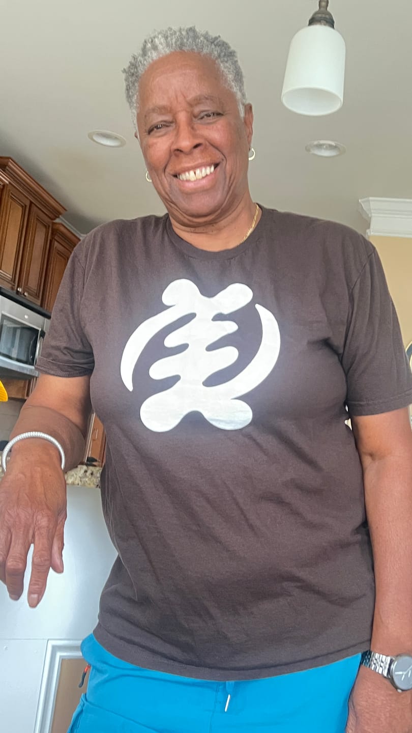 Customer photo review of Adinkra Gye Nyame God Tee