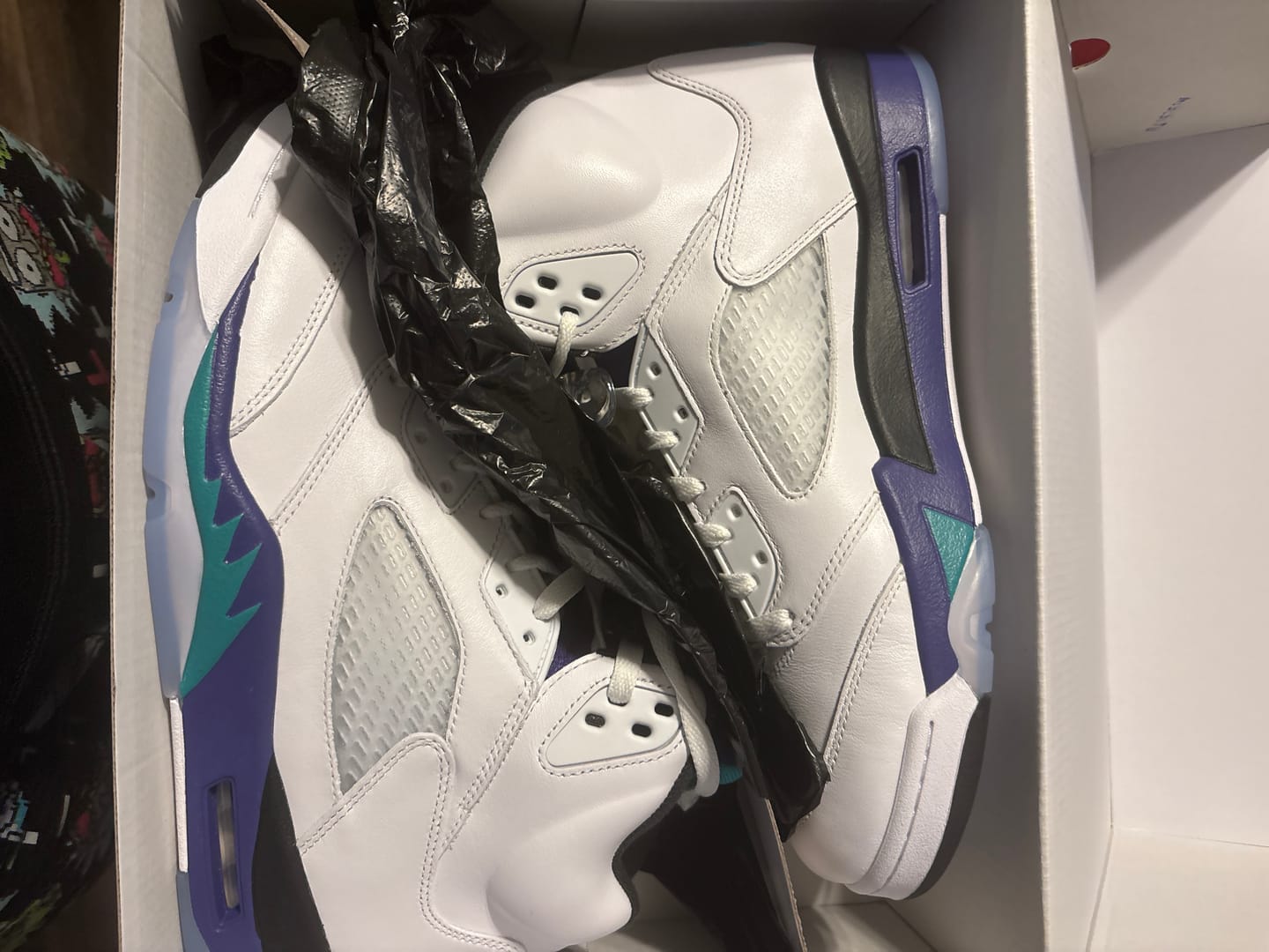 Customer photo review of Jordan 5 Retro Grape (2025)