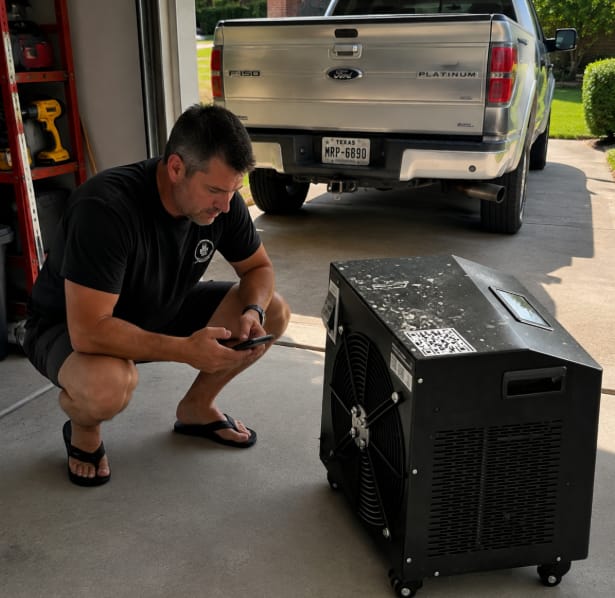 Customer photo review of 1HP COLD PLUNGE CHILLER