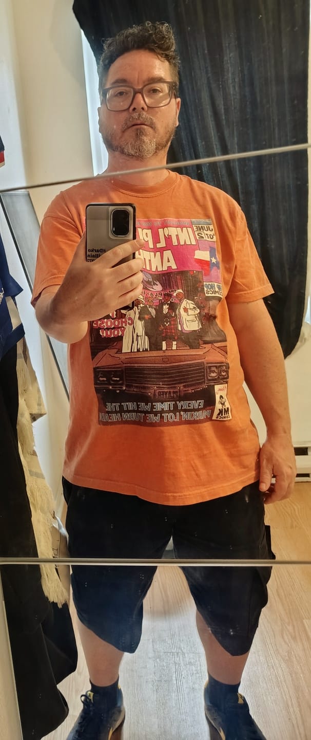 Customer photo review of Int’l Players Anthem - Unisex Comfort Colors T-shirt | Hip Hop Graphic Tee, Garment-Dyed Soft Cotton, Relaxed Fit