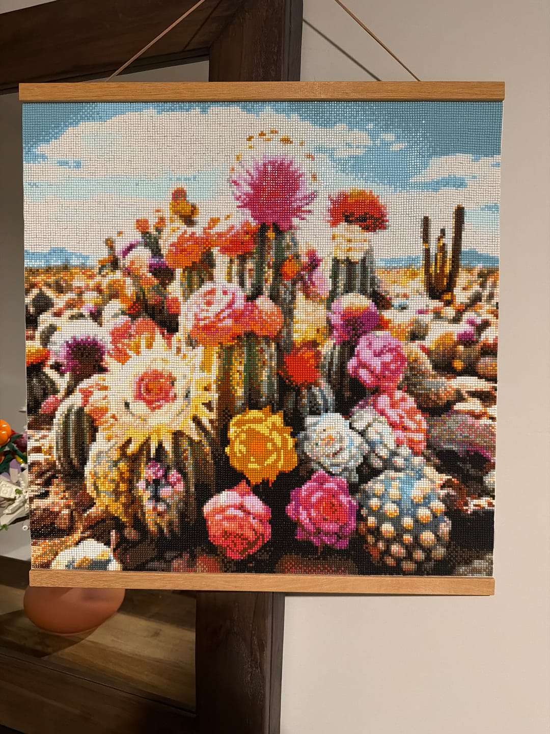 Customer photo review of Colorful Cactus - Exclusive Premium Diamond Painting Kit