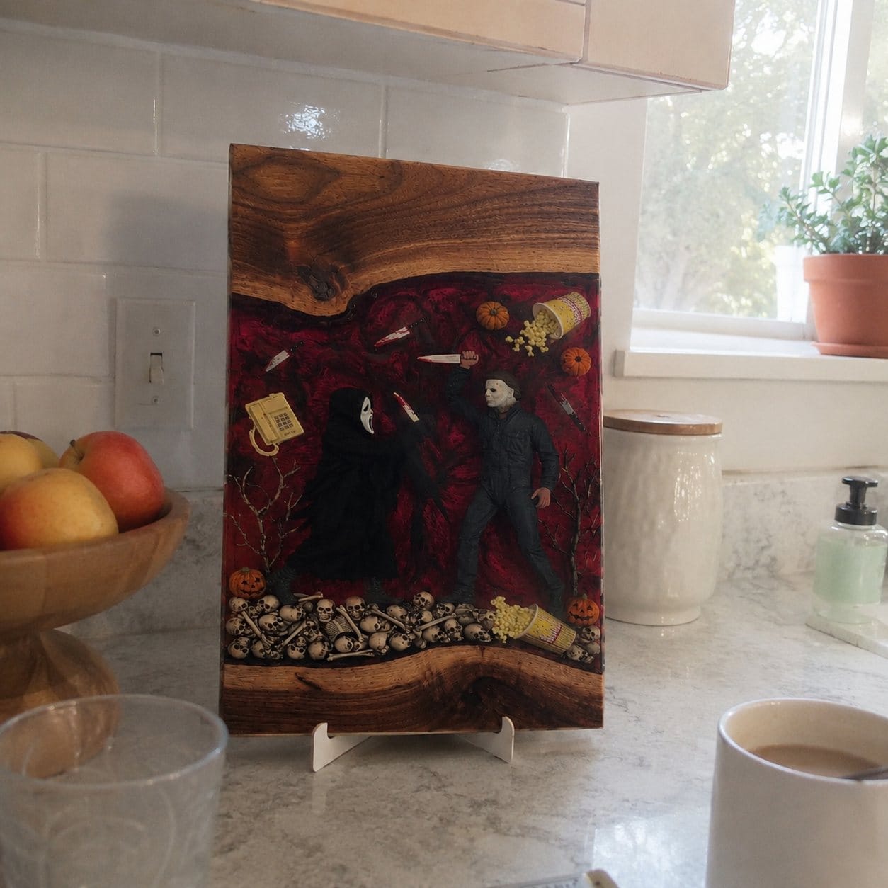 Customer photo review of Horror Resin Cutting Boards