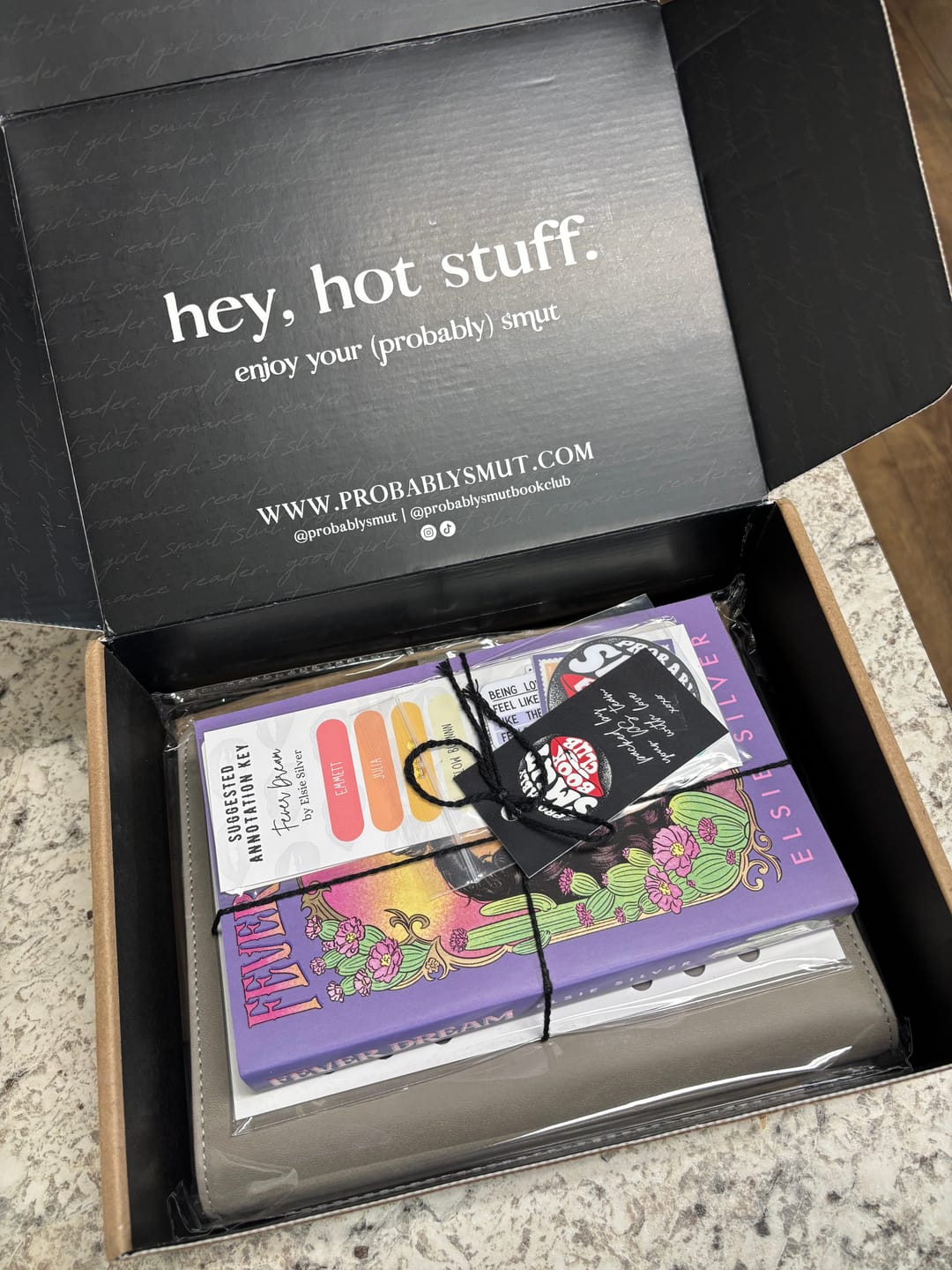 Customer photo review of good girl book club subscription