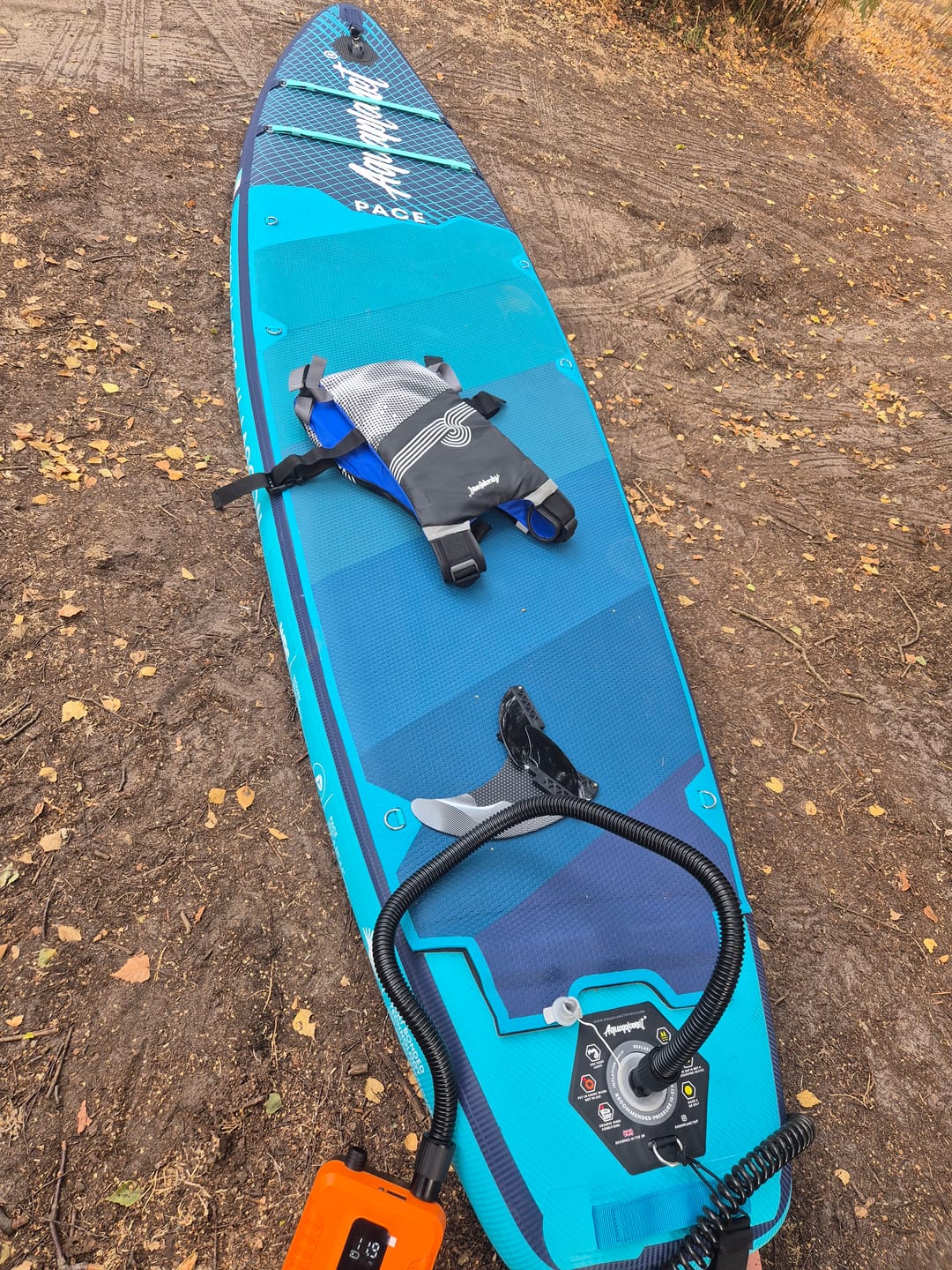 Customer photo review of Aquaplanet PACE 10'6 Inflatable Paddle Board Package - Lagoon