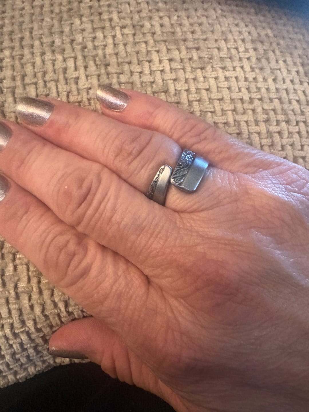 Customer photo review of Mamaw’s Mystery Spoon Ring