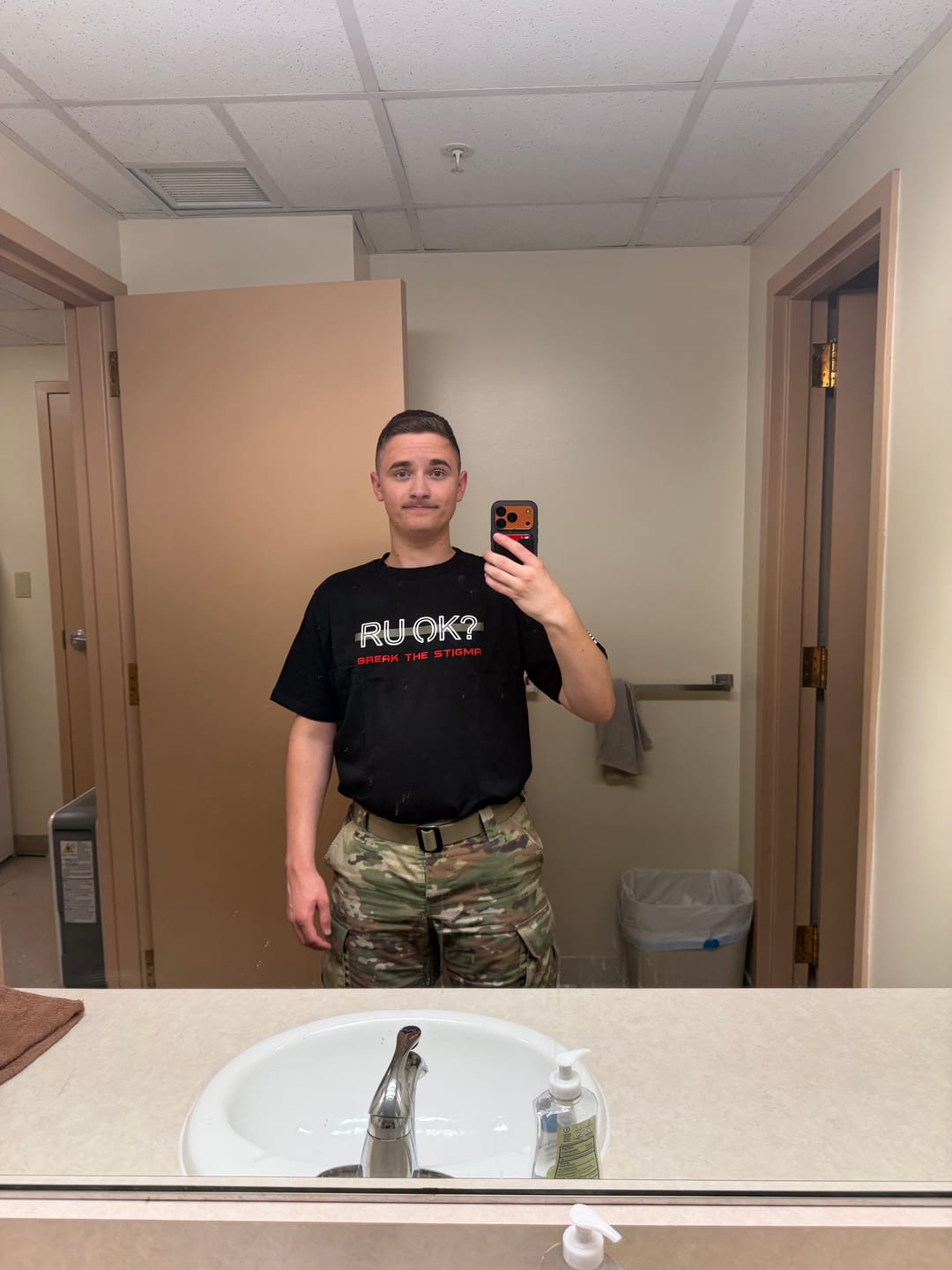 Customer photo review of Stigma Breaking Unisex Tee- Green Line