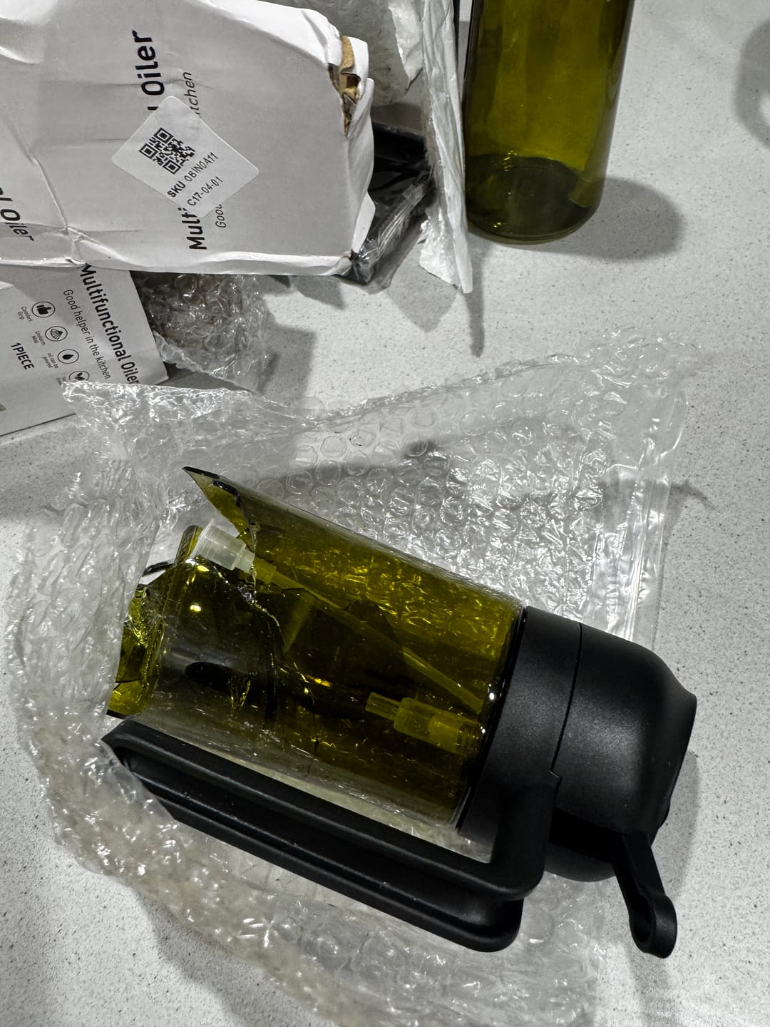 Customer photo review of 2 in 1 Oil Dispenser