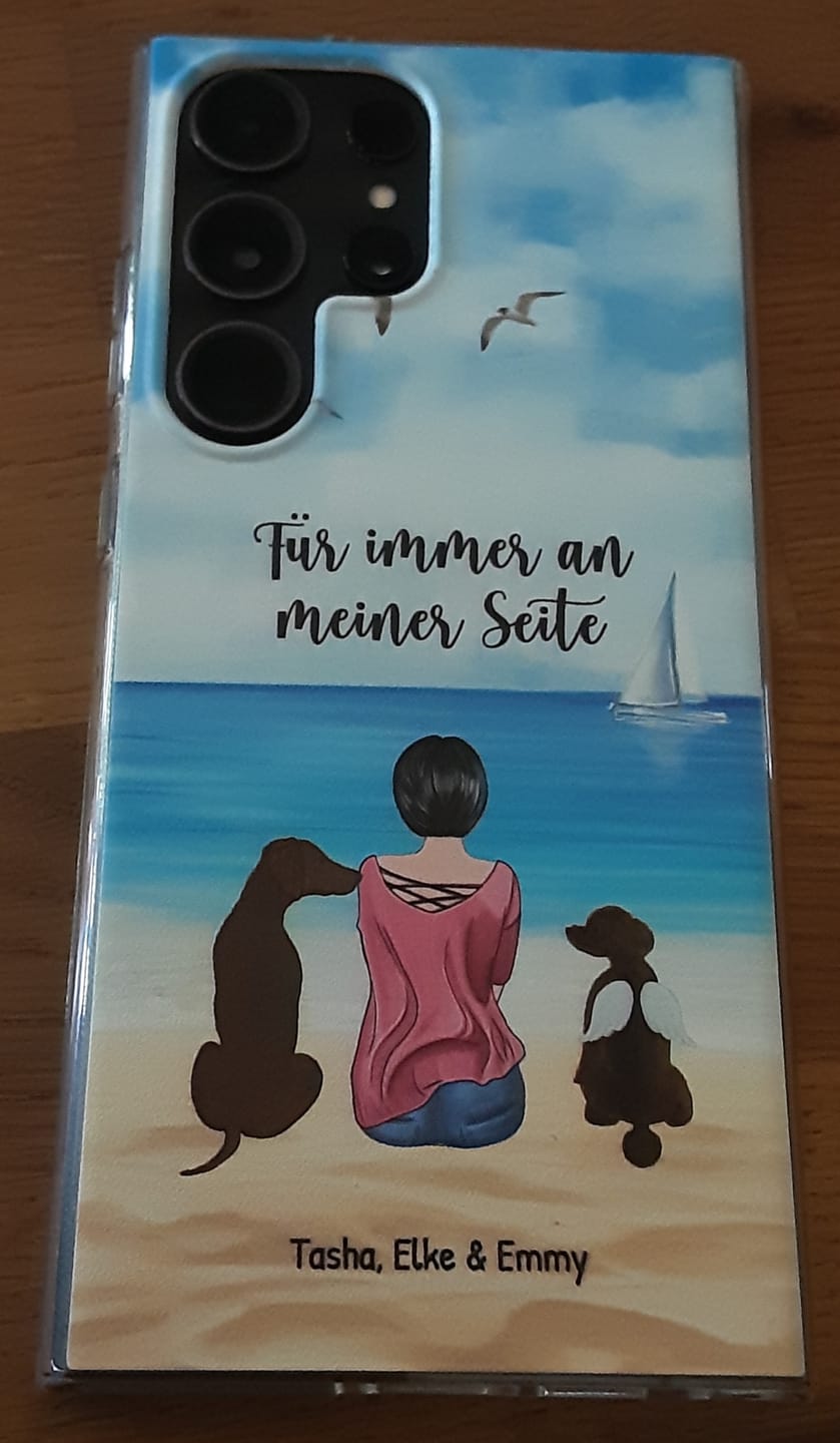 Customer photo review of Personalisierte Handyhülle - Unterwegs mit Haustier