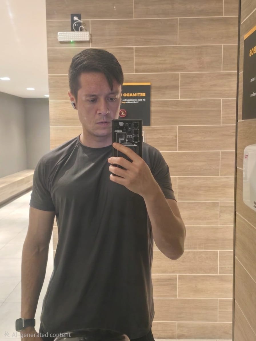 Customer photo review of Training Sport Tee - Oxford Gray