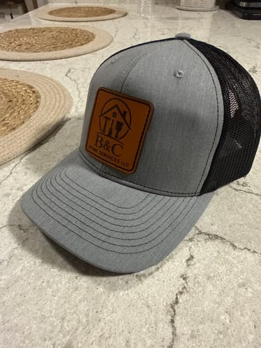 Customer photo review of Richardson 112 Custom Leather Patch Hats