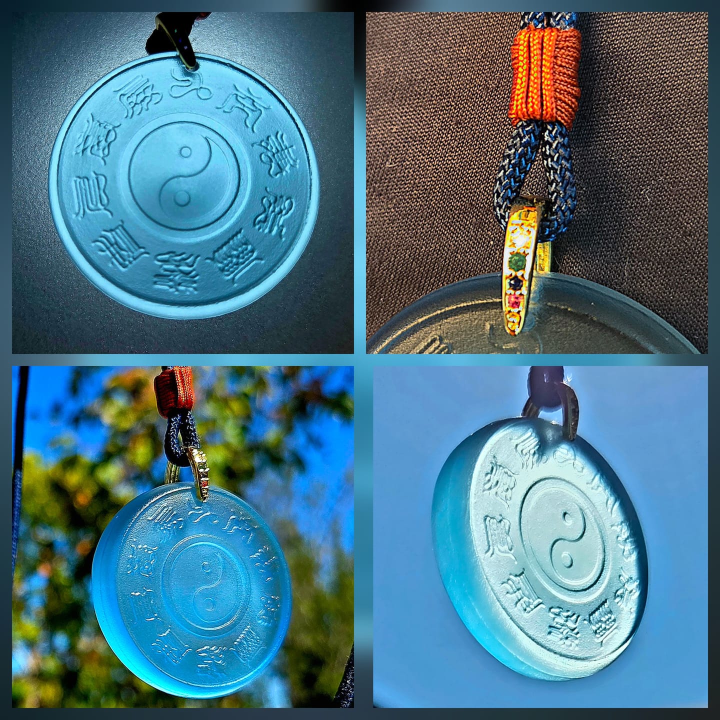 Customer photo review of Tai Chi Bagua Glaze Pendant–Balance, Protection & Harmonious Energy
