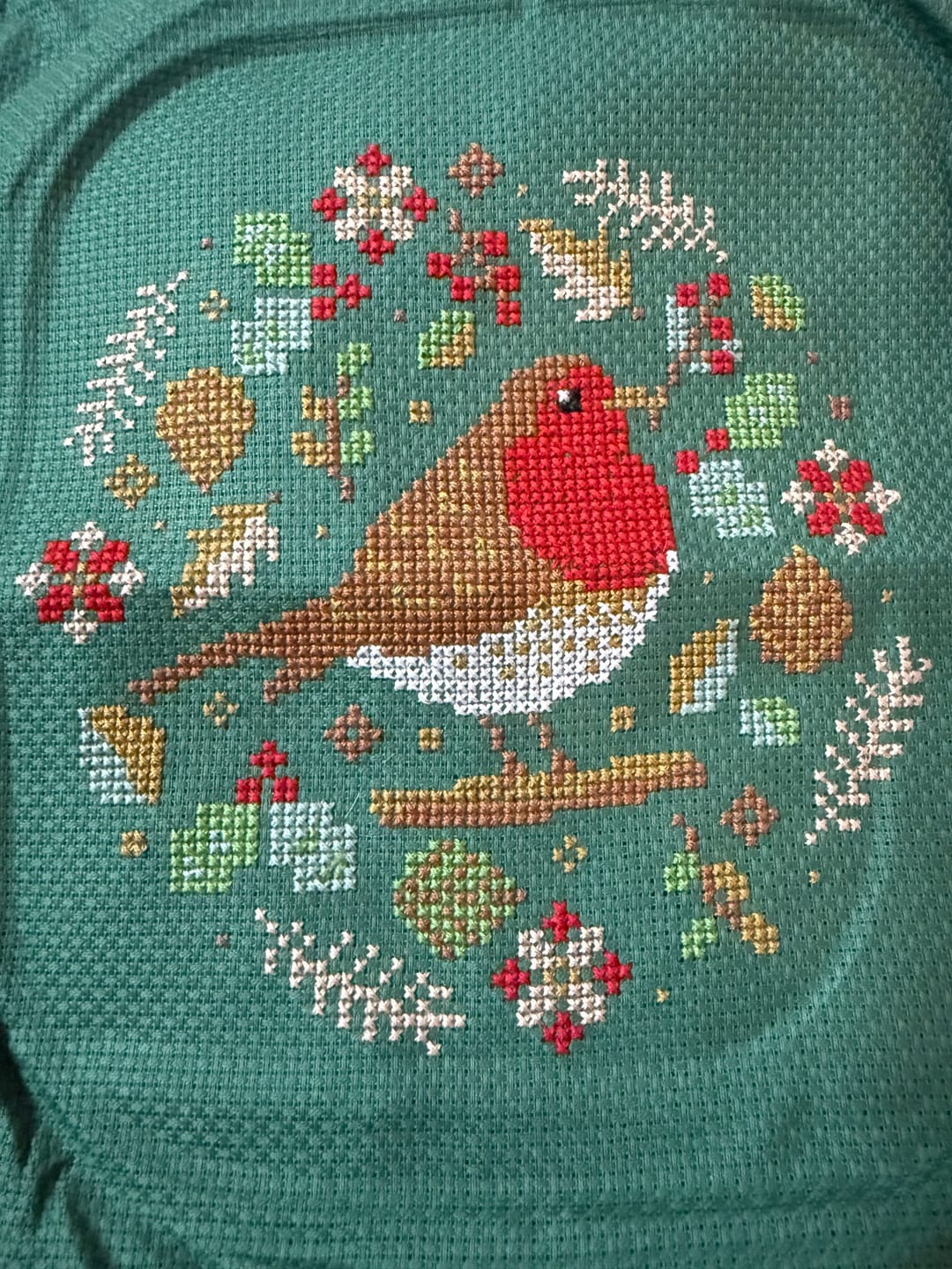 Customer photo review of Rockin' Robin - Cross Stitch Pattern