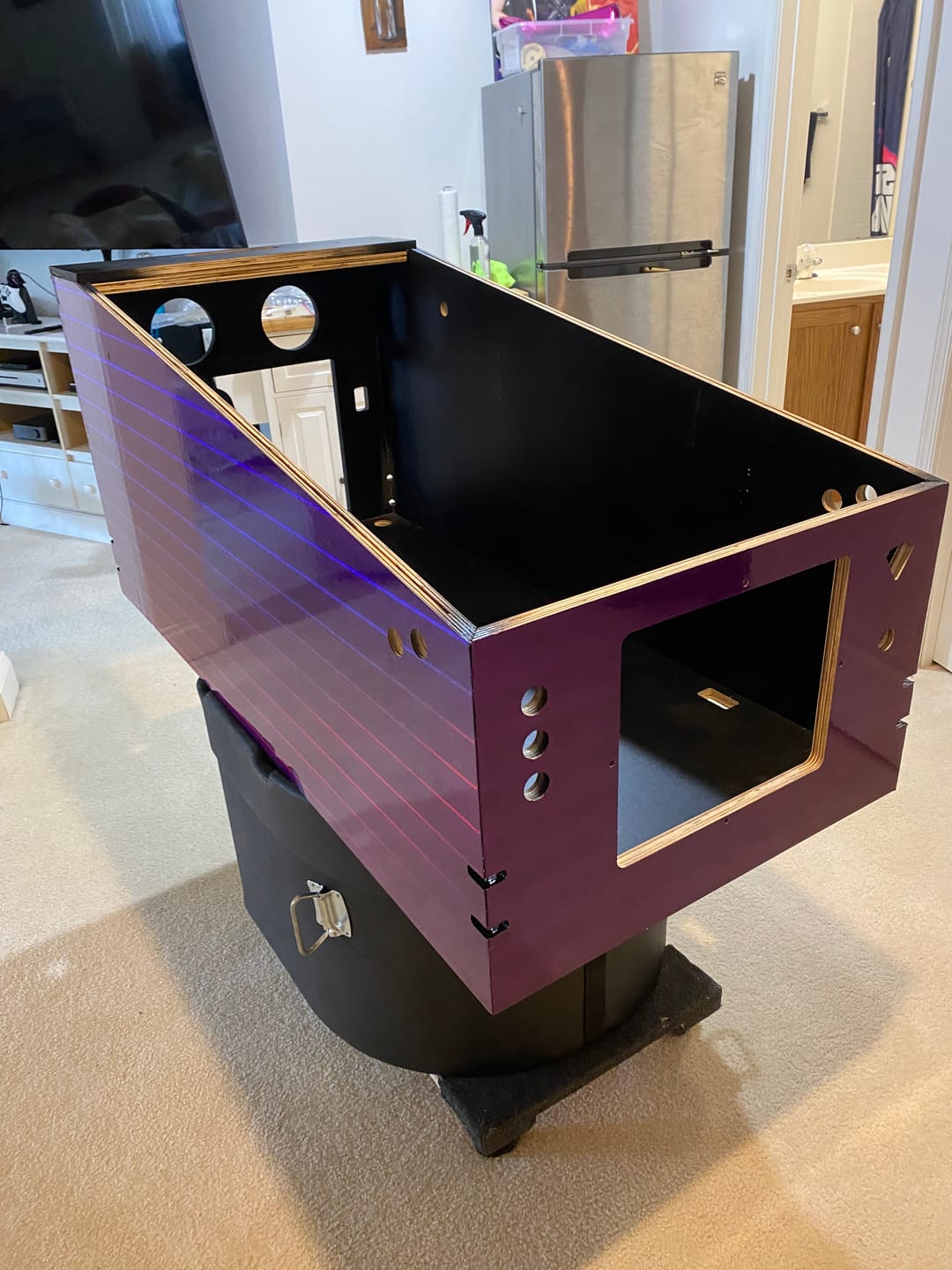 Customer photo review of Widebody Premium Virtual Pinball Cabinet -Flat Pack- All IN Version Williams Pinball Company WPC style